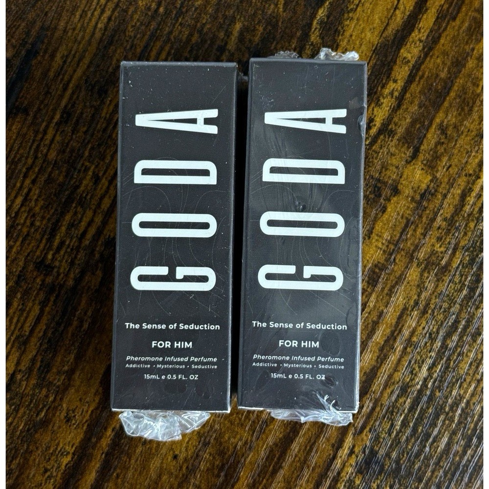 GODA The Sense of Seduction For Him Perfume Oil 0.5 fl oz Set 2 Bottles Sealed